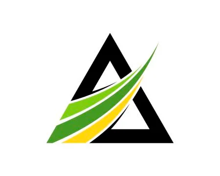 Financial growth up in the triangle shape Stock Illustration