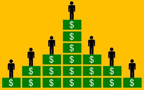 Financial hierarchy Stock-Illustration