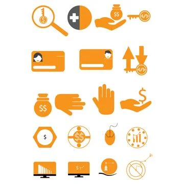 Financial  Icon Vector Graphic Stock Illustration