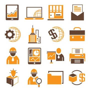 Financial icons Stock Illustration