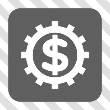 Financial Industry Rounded Square Button Stock Illustration