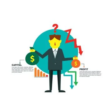 Financial infographic Stockillustratie