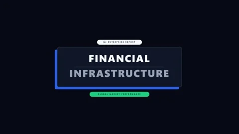 Financial infrastructure q4 enterprise report for corporate market performa.. Vidéo 344851731