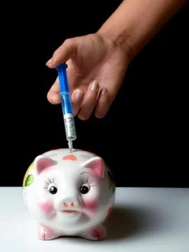 Financial injection Stock Photos