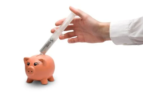 Financial injection Stock Photos