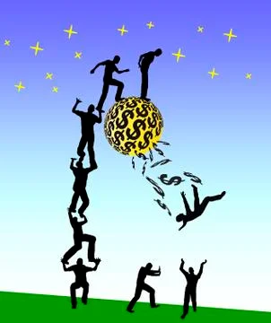 Financial Jugglers Stock Illustration