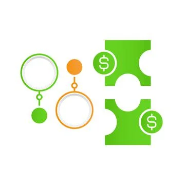 Financial knowledge infographic chart design element set Stock Illustration