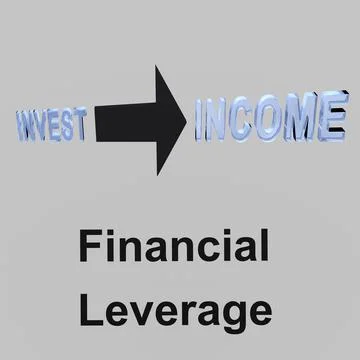 Financial Leverage concept Stock Illustration