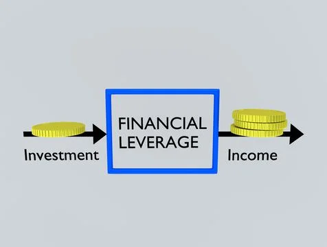 FINANCIAL LEVERAGE concept Stock Illustration