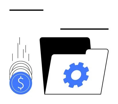 Financial Management and Expense Optimization for Operational Efficiency Stock Illustration
