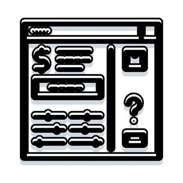 Financial management application optimizing money settings concept Stock Illustration
