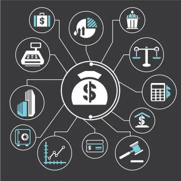 Financial management Stock Illustration