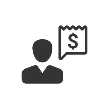 Financial Manager Icon Stock Illustration