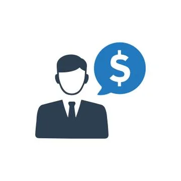 Financial Manager Icon Stock Illustration