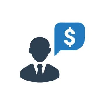 Financial Manager Icon Illustrazione stock