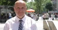 Financial Manager Outside Office Street Interview Stay Fixed Looking Camera Day 4k or 4k+ Resolution
