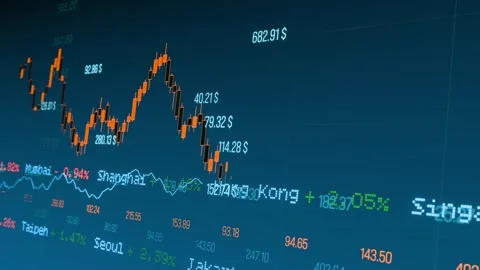 Financial markets stock chart, progress, growth and abstract investment concept. Stock Footage 295778264