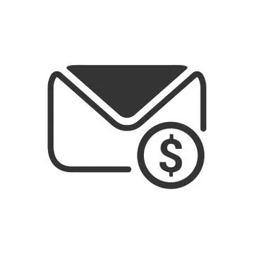 Financial Message Icon Stock Illustration