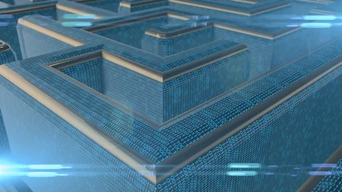 Financial money maze labyrinth of complex financial wealth creation Stock Footage 97203669