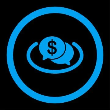 Financial Network icon Stock Illustration