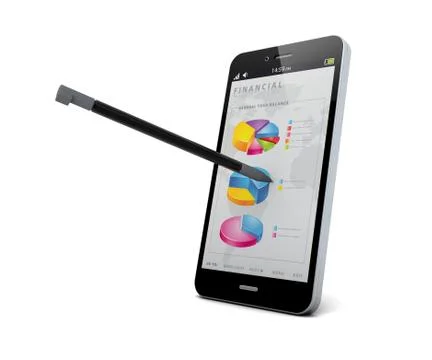 Financial notepad Stock Illustration