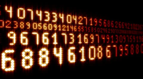 Financial Numbers Stock Footage 24706987