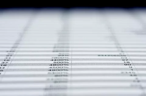 Financial numbers Stock Photos
