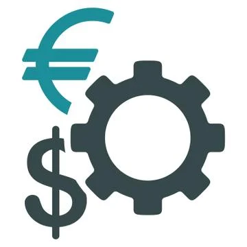 Financial Options Flat Icon Stock Illustration