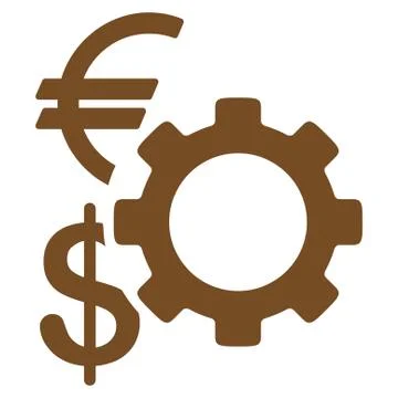 Financial Options Flat Icon Stock Illustration