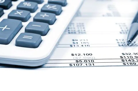Financial paper Stock Photos