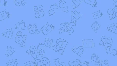 Financial Pattern Background for Business and Investment. Stock Footage 321850769
