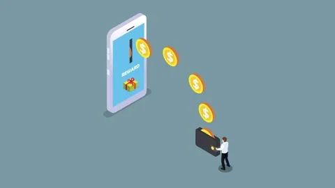 Financial payment reward Stock Footage 246851043