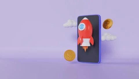 Financial payment Smartphone mobile screen, mobile phone safe service Stock Illustration