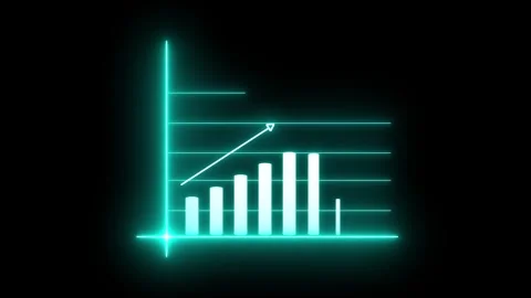 Financial performance chart animation. R... | Stock Video | Pond5
