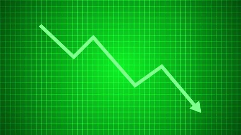 Financial Performance Dashboard Animation with Down Bar Charts Stock-Footage 337009122