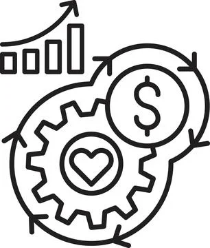 Financial perspective icon vector Stock Illustration