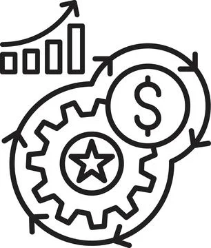 Financial perspective icon vector Stock Illustration