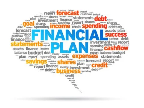 Financial plan 스톡 일러스트