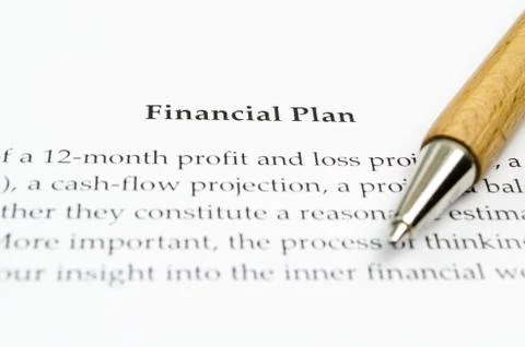 Financial plan Stock Photos