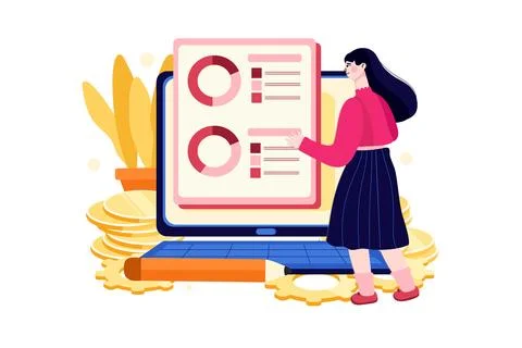 Financial Planning Stock Illustration