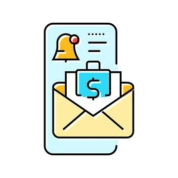 Financial planning tools budget planning color icon vector illustration Stock Illustration