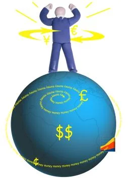 Financial power Illustrazione stock