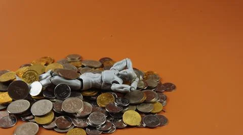 Financial Problem Concept. People Having Financial Problem. Stock Photos