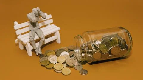 Financial Problem Concept. People Having Financial Problem. Stock Photos