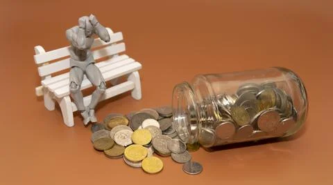 Financial Problem Concept. People Having Financial Problem. Stock-Fotos