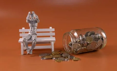 Financial Problem Concept. People Having Financial Problem. Stock-Fotos