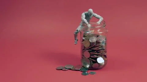 Financial Problem Concept. People Having Financial Problem. Stock Photos