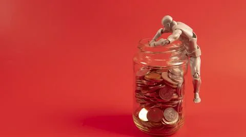 Financial Problem Concept. People Having Financial Problem. Stock Photos