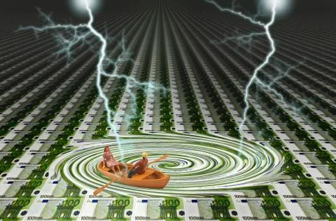 Financial Problem Stock Illustration