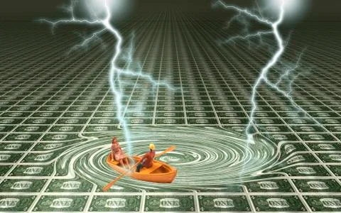 Financial Problem Stock Illustration